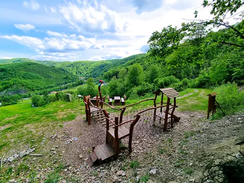 Dětské hřiště u posledního zastavení